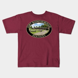 Historic 18th Century Fort Boonesborough in Kentucky Kids T-Shirt